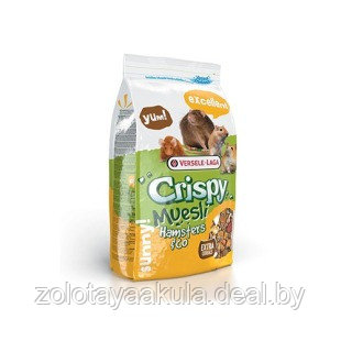 Versele-Laga Crispy Muesli Hamsters полноценный корм для хомяков и других грызунов 400гр - фото 1 - id-p196620691