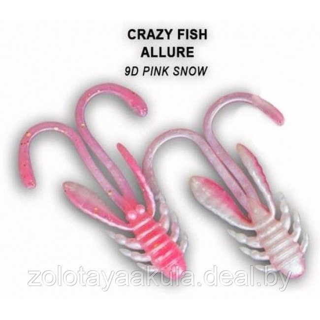 Резина Crazy Fish Allure 2'' 9d, Кальмар, 6шт - фото 1 - id-p196621844