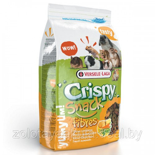 Versele-Laga Crispy Snack Fibres смешанный корм для грызунов с овощами 650гр