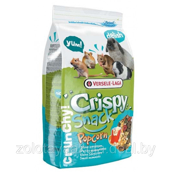 Versele-Laga Crispy Snack Popcorn дополнительный корм для кроликов и грызунов 650гр - фото 1 - id-p196620721