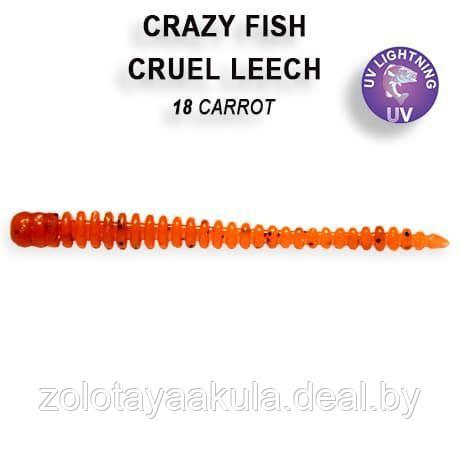Резина Crazy Fish Cruel Leech 2'' №18, Кальмар, 8шт - фото 1 - id-p196621855