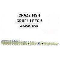 Резина Crazy Fish Cruel Leech 2'' №25, Кальмар, 8шт