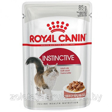 85гр Влажный корм ROYAL CANIN Instinctive для взрослых кошек, в соусе (пауч) - фото 1 - id-p196620738
