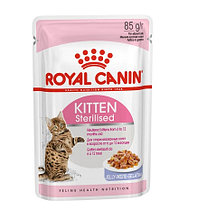 Корм ROYAL CANIN Kitten Sterilised 85г кусочки в желе для стерилизованных котят с 4 до 12мес