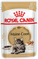 Корм ROYAL CANIN Maine Coon Adult 85г кусочки в соусе для котов породы Мэйн Кун с 10 месяцев