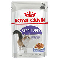85гр Влажный корм ROYAL CANIN Sterilised для взрослых стерилизованных кошек старше 1 года, в желе (пауч)