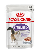 85гр Влажный корм ROYAL CANIN Sterilised Loaf для взрослых стерилизованных кошек старше 1 года, паштет (пауч)