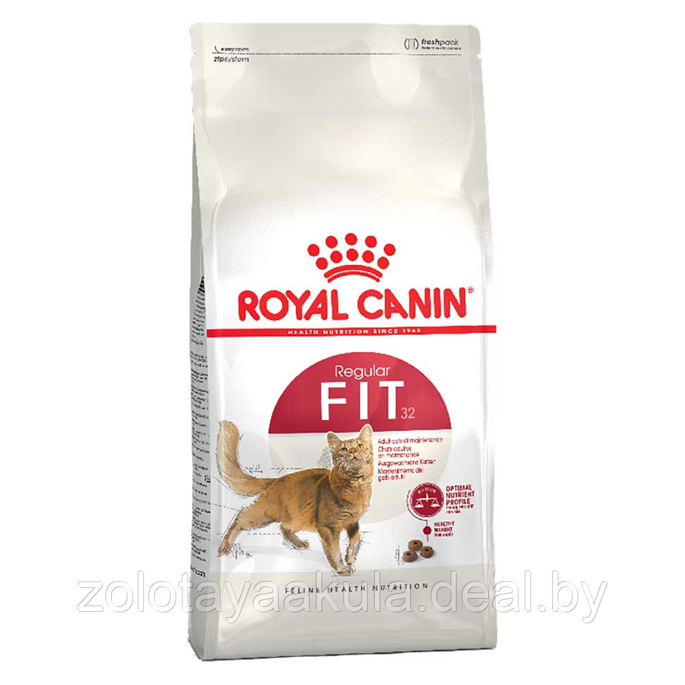 Корм в развес ROYAL CANIN Fit 32 для взрослых домашних кошек, имеющих доступ на улицу, 1кг - фото 1 - id-p196620780