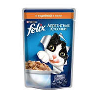 Felix Корм для кошек FELIX с индейкой 85гр