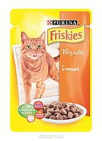 FRISKIES Корм для кошек FRISKIES 85гр с курицей в подливе