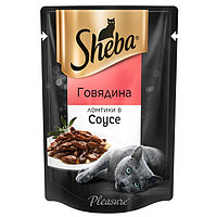 SHEBA Корм для кошек SHEBA Pleasure говядина 75г