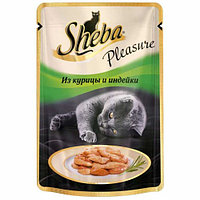 SHEBA Корм для кошек SHEBA Pleasure курица/индейка 75г