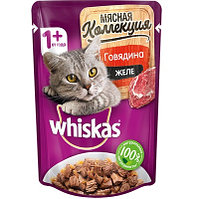 Корм для кошек WHISKAS Мясная коллекция говядина 75г