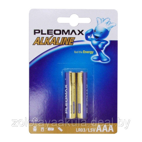 Батарейка Pleomax Alkaline AAA 2шт