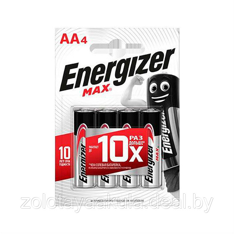 Energizer Батарейка Energizer Max LR6 AA 4шт