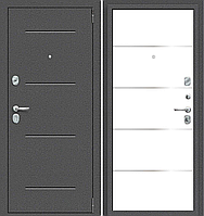 Двери входные металлические Porta R 104.П50 (IMP-6) Антик Серебро/Super White