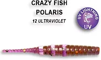 CRAZY FISH Резина Crazy Fish Polaris 1,2'' №12, Кальмар, 16шт