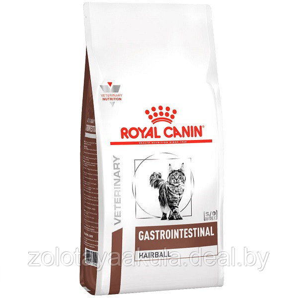 0,4кг Корм ROYAL CANIN Gastrointestinal Hairball диета для взрослых кошек при нарушениях пищеварения, - фото 1 - id-p196620948