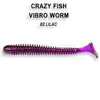 Crazy Fish Резина Crazy Fish Vibro Worm 2'' №02, Кальмар, 8шт