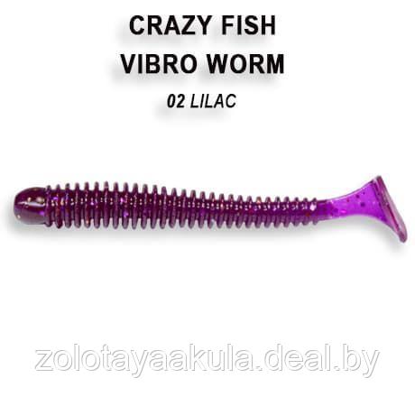 Crazy Fish Резина Crazy Fish Vibro Worm 2'' №02, Кальмар, 8шт - фото 1 - id-p196622086