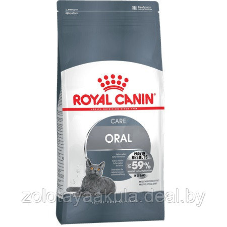 Корм ROYAL CANIN Oral Care 400гр для кошек, профилактика образования зубного налета - фото 1 - id-p196620973