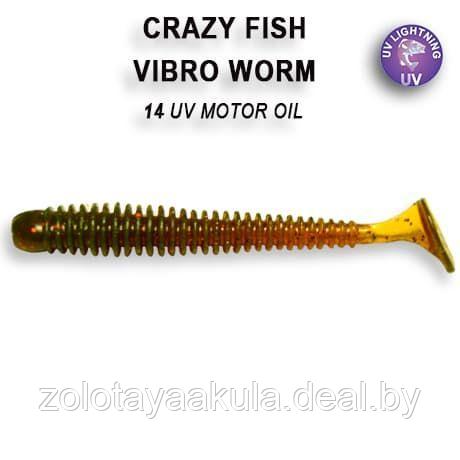 Резина Crazy Fish Vibro Worm 2'' №14, Кальмар, 8шт - фото 1 - id-p196622095
