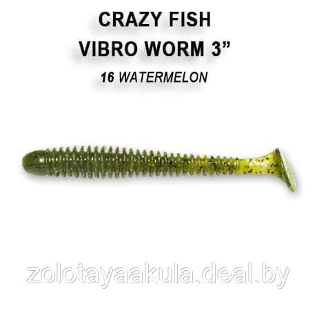 Резина Crazy Fish Vibro Worm 2'' №16, Кальмар, 8шт - фото 1 - id-p196622096