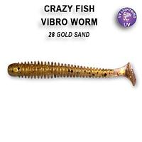 Crazy Fish Резина Crazy Fish Vibro Worm 2'' №28, Кальмар, 8шт
