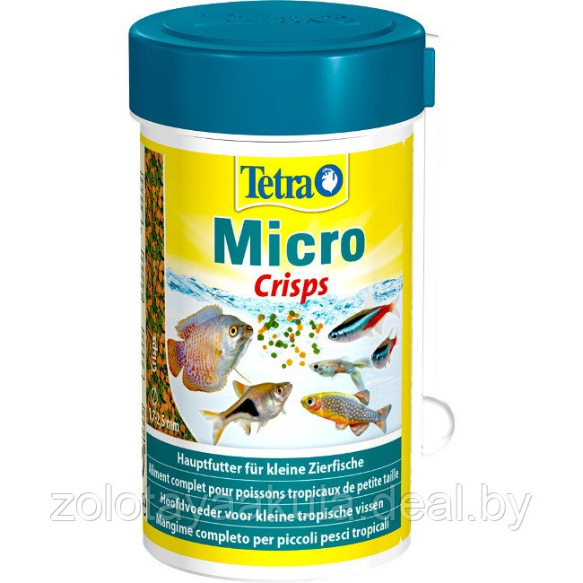 Корм TETRA 100мл Micro Crips Микро чипсы для декоративных рыб небольшого размера