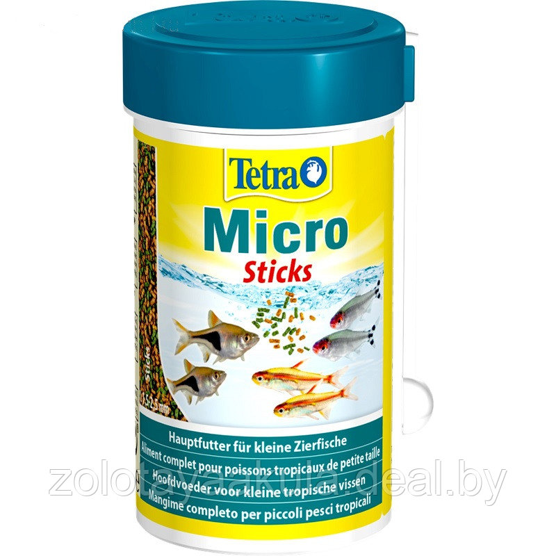 Корм TETRA 100мл Micro Stiks Микро палочки для декоративных рыб небольшого размера