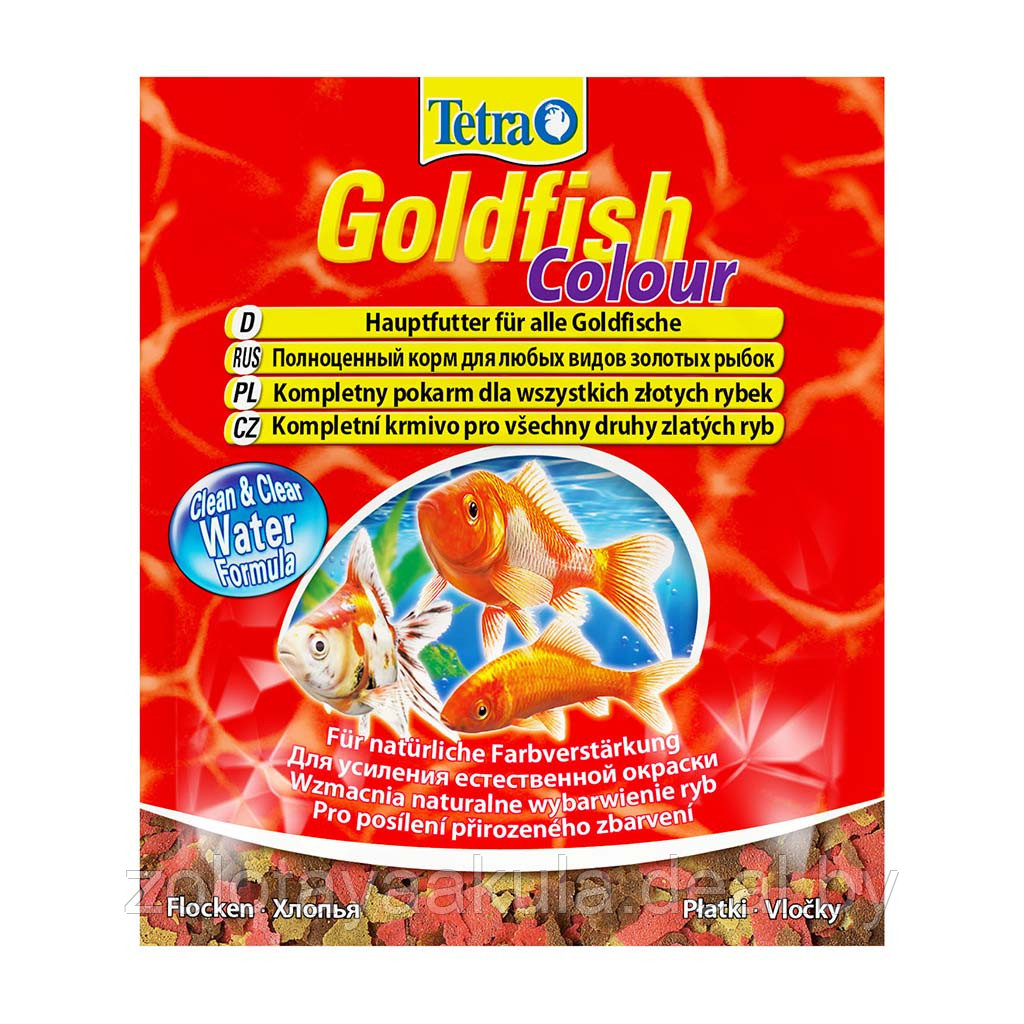 Корм TETRA Goldfish Colour Хлопья для усиления естественного окраса золотых рыбок, 12гр - фото 1 - id-p196621054