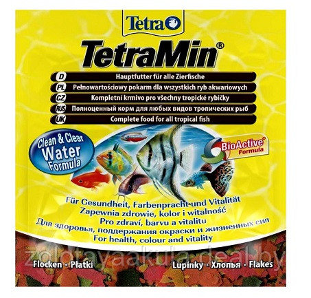 Корм TETRA Min Хлопья для всех видов тропических рыб, 12гр