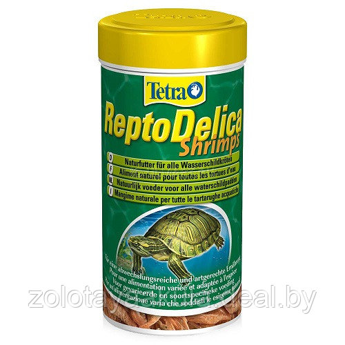 Корм TETRA ReptoDelica Shrimps, деликатес из креветок для черепах, 250мл