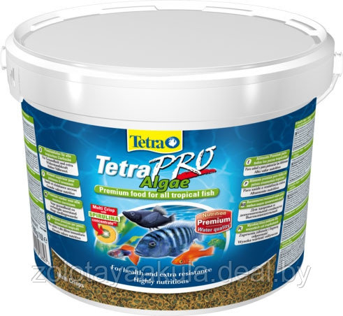 Корм в развес TETRA Crisps Pro Algae Чипсы для всех видов декоративных рыб с спирулиной, 1кг - фото 1 - id-p196621071