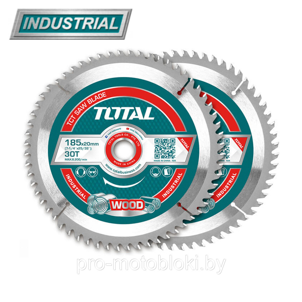 Диск пильный 185x20 мм 30 зубьев TOTAL TAC231410