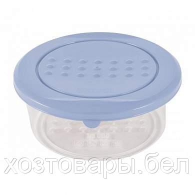 Контейнер для продуктов 0,5л круглая туманно-голубой PATTERN