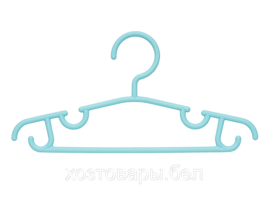 Набор вешалок для одежды "Мини" 5 шт цвет ассорти - фото 1 - id-p196626652