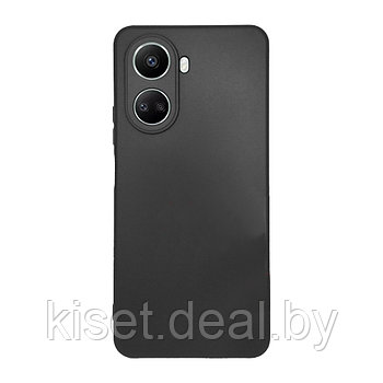 Soft-touch бампер KST Silicone Cover для Huawei Nova 10 SE черный с закрытым низом