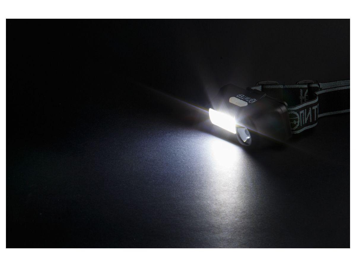 Фонарь налобный светодиодный аккумуляторный 3Вт + 3Вт ЮПИТЕР JP1057 - фото 5 - id-p196661394