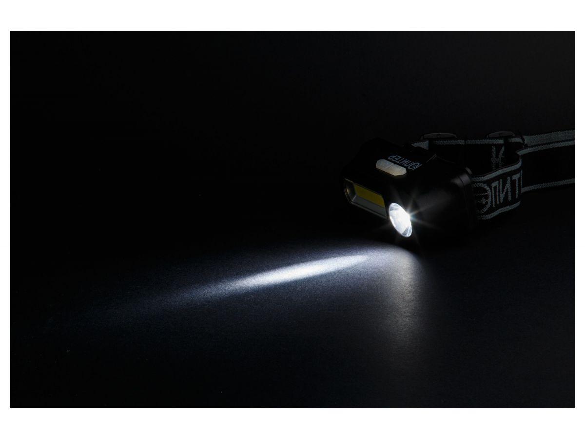 Фонарь налобный светодиодный аккумуляторный 3Вт + 3Вт ЮПИТЕР JP1057 - фото 6 - id-p196661394