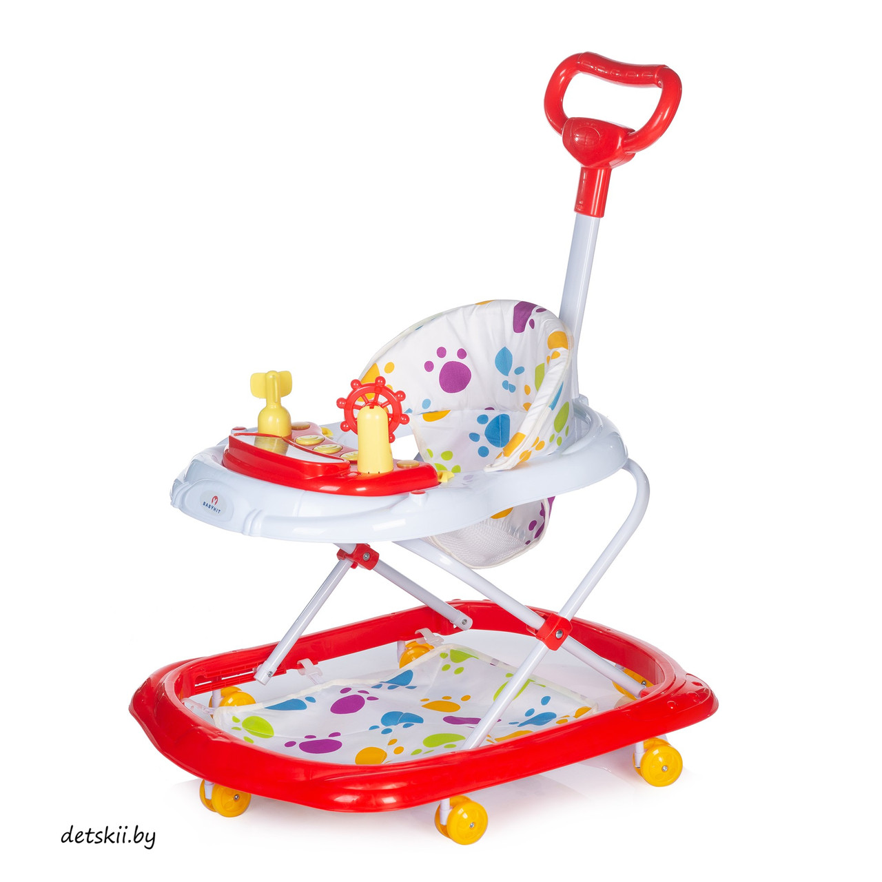 Ходунки Babyhit Jolly Walk XT с ручкой Красный