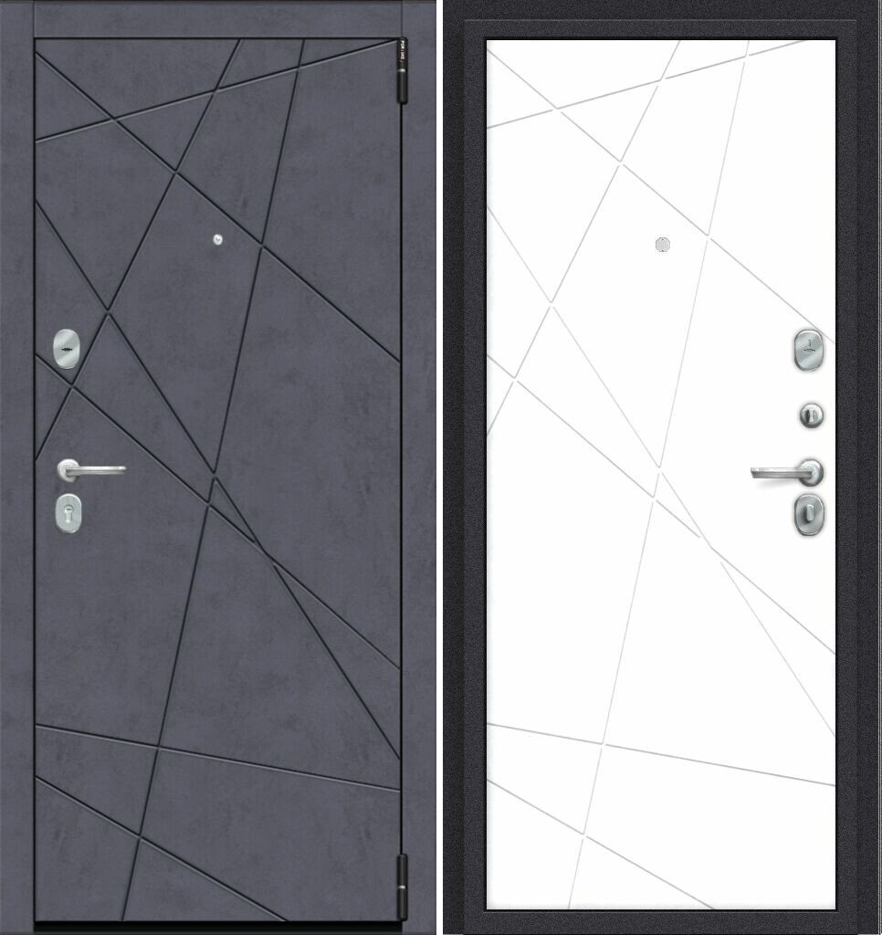 Двери входные металлические Porta R 15.15 Graphite Art/Super White