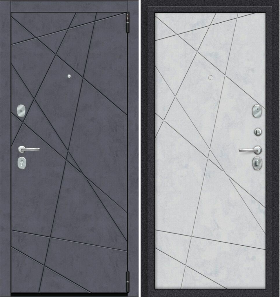 Двери входные металлические Porta R 15.15 Graphite Art/Snow Art - фото 1 - id-p196661723