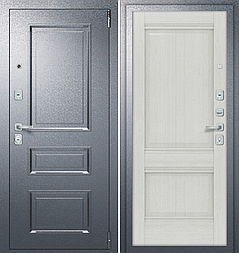 Двери входные металлические Porta R 403.K42 Букле Графит/Bianco Veralinga