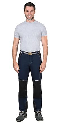 Брюки "СИРИУС-ШАТЛ-РОСС" с ремнем синие с черным, фото 2