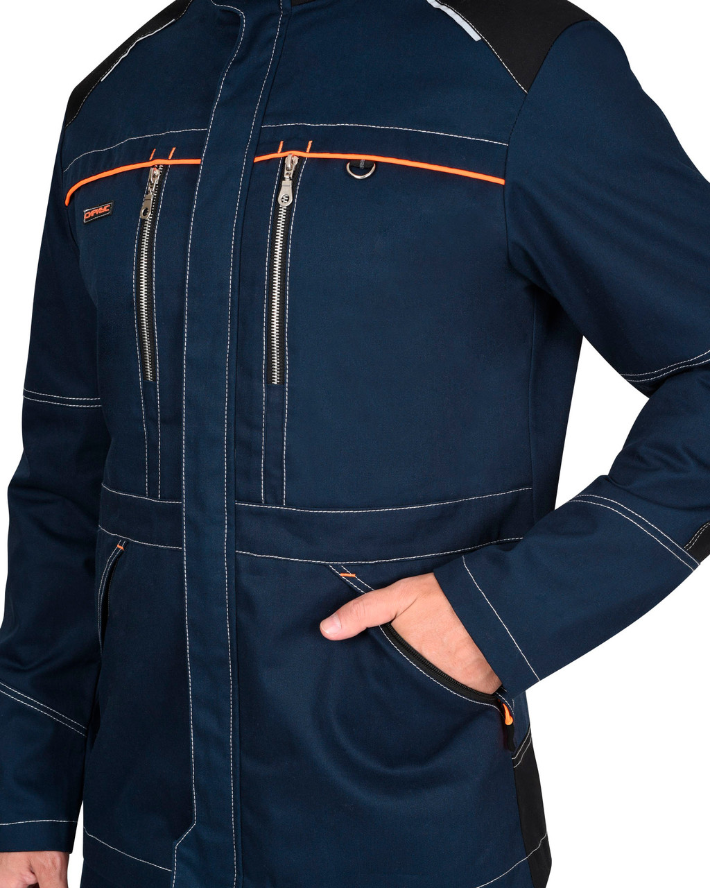 Куртка "СИРИУС-ШАТЛ-РОСС" удл. синяя с черным - фото 2 - id-p196661872