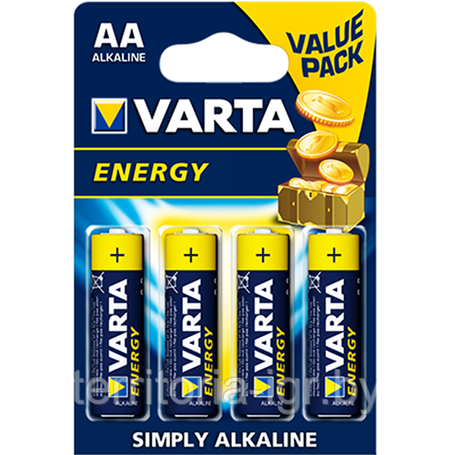 Батарейки Energy LR6/4ВР AA Varta - фото 1 - id-p196663709