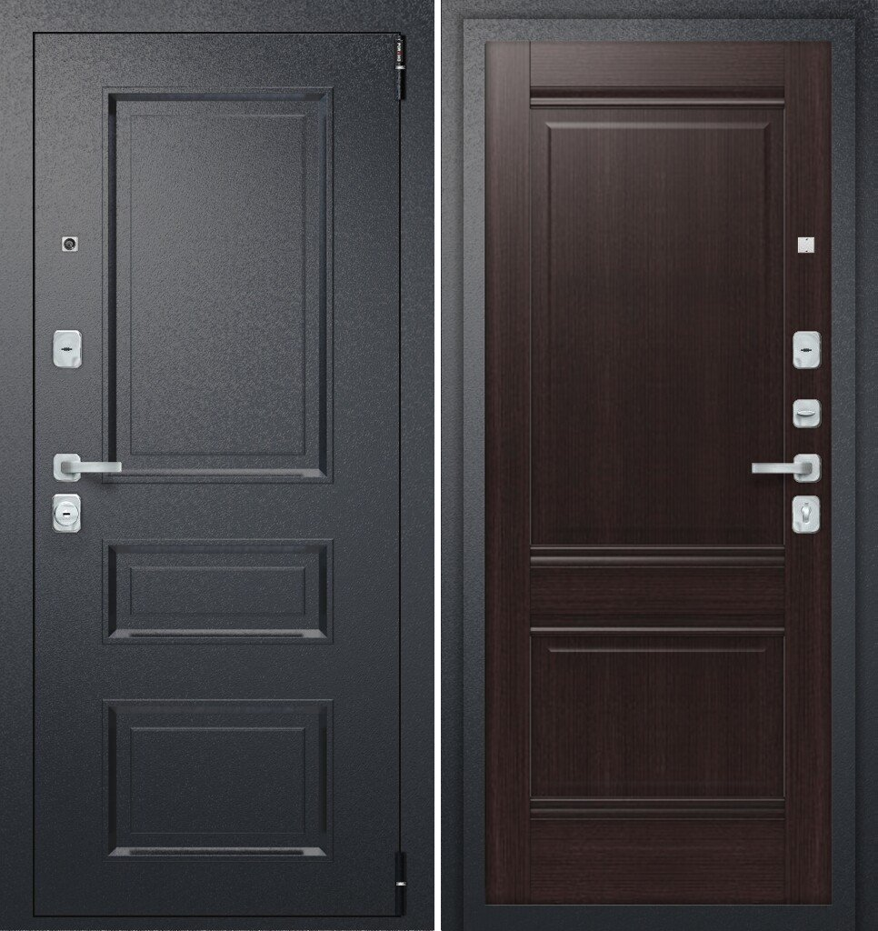 Двери входные металлические Porta R 403.K42 Букле Черный/Wenge Veralinga - фото 1 - id-p196664341