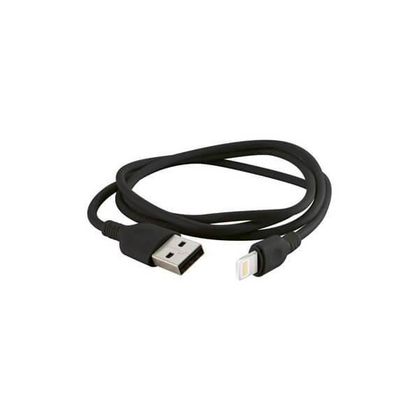 Дата-кабель, ДК 3, USB - Lightning, 1 м, черный, TDM
