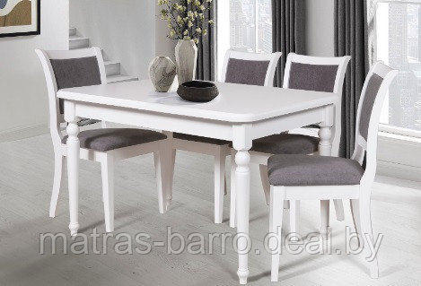 Стол обеденный раскладной Дионис-01 (тон Cream White) - фото 3 - id-p196683229